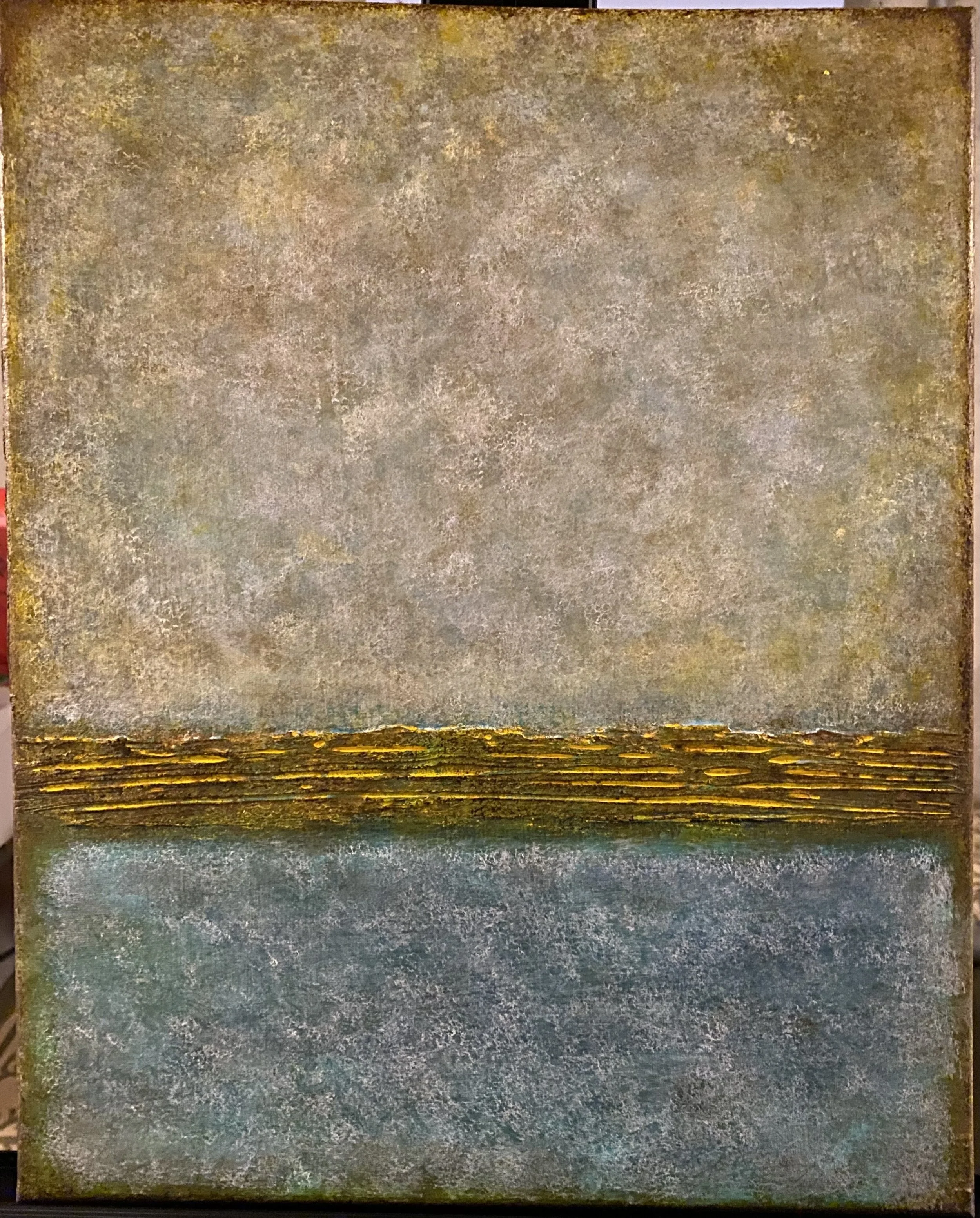 Acrylic on textured canvas   16" x 20"