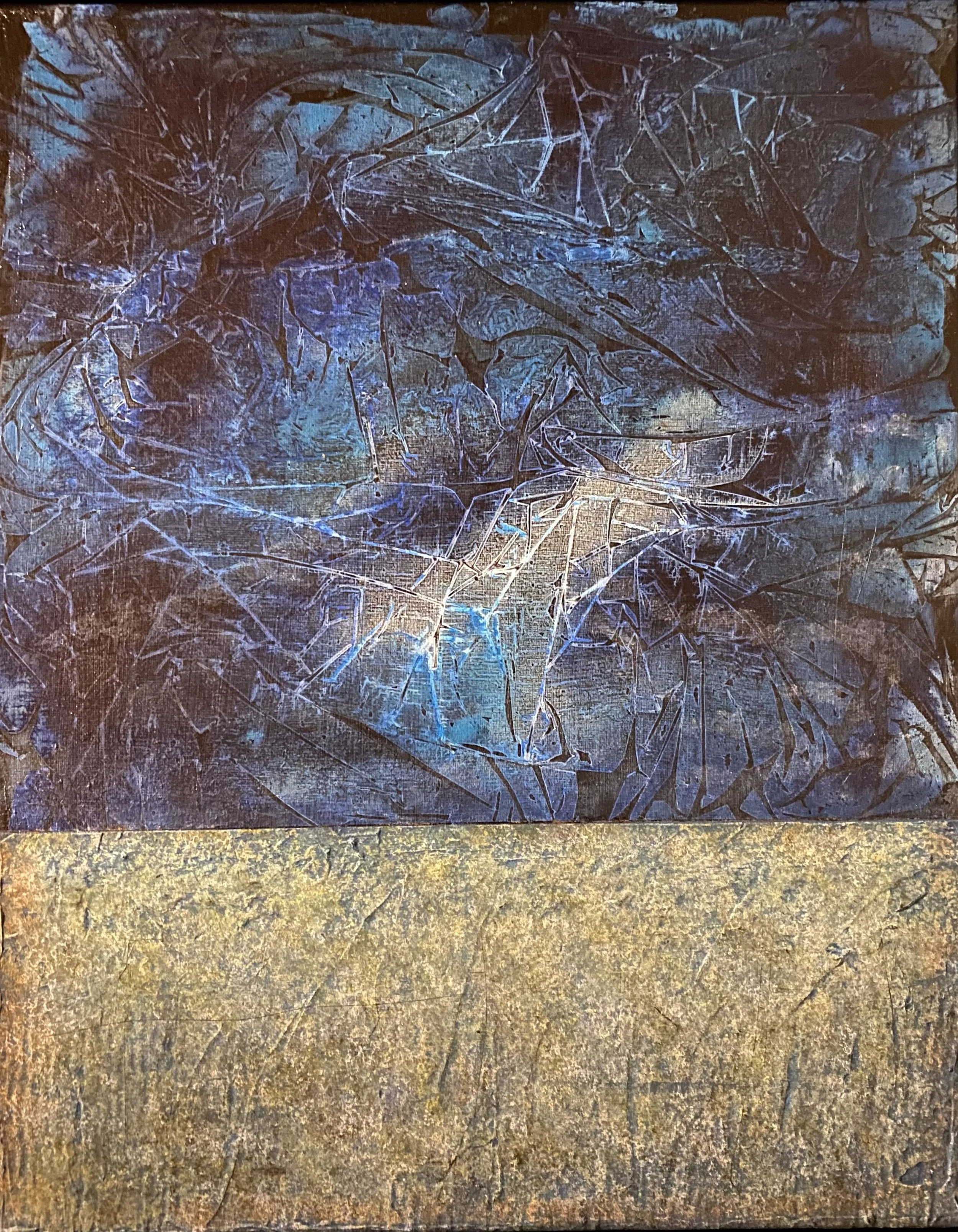 Acrylic on textured canvas   16" x 20"