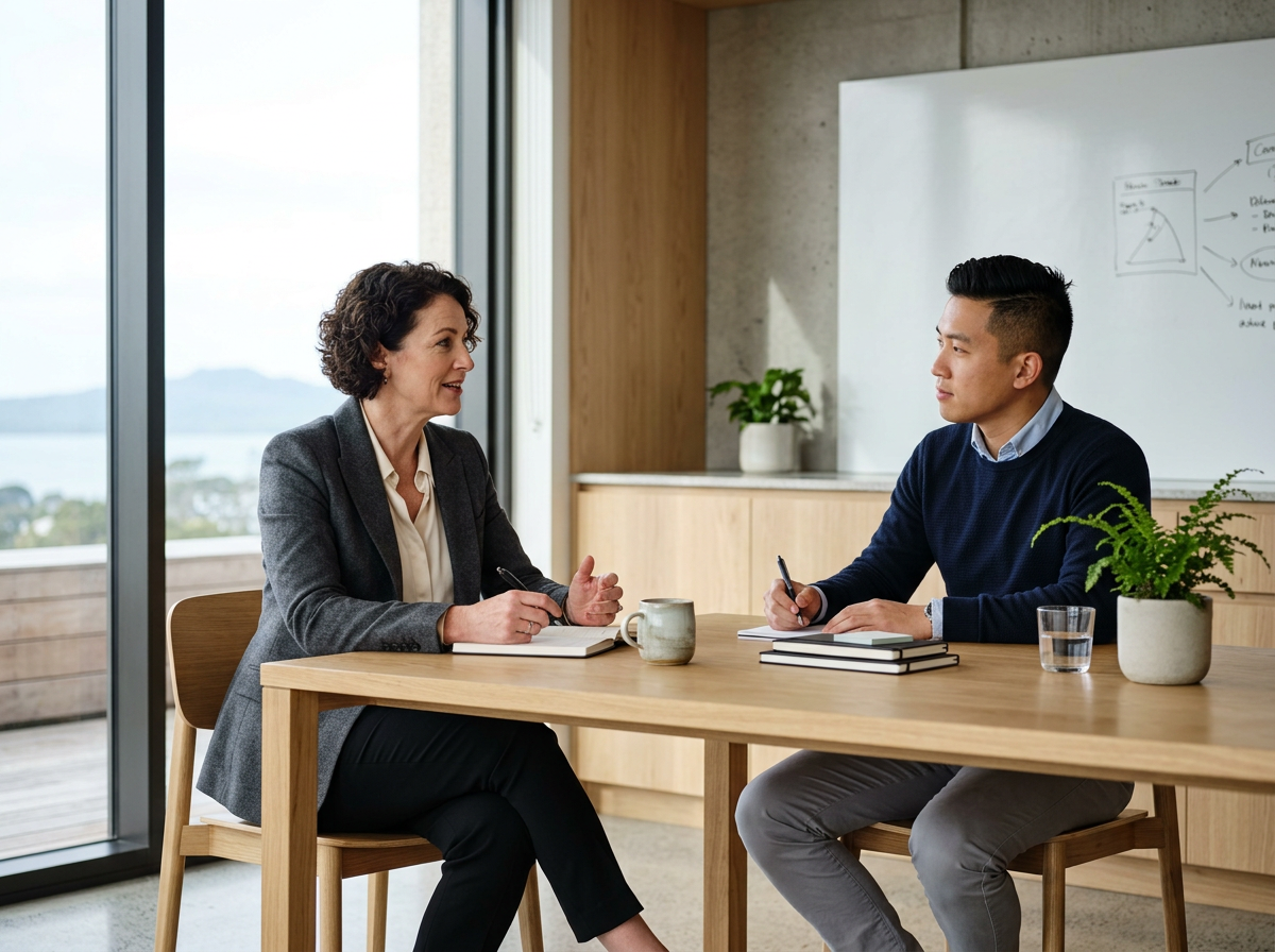 Business Advisor and Client having a meeting