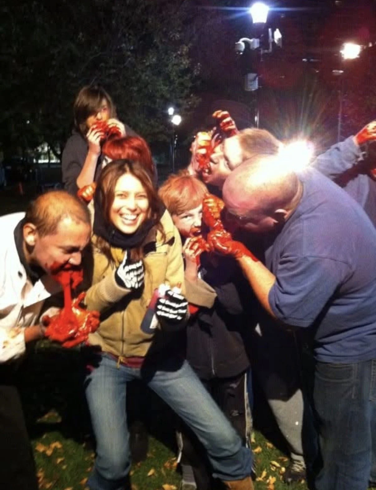Special effects zombie hoard and make up artist