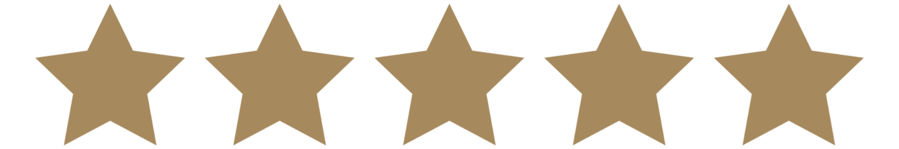 Graphic with five gold stars.