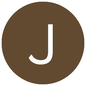 Brown circular icon with a white letter 'J' in the center