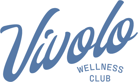 Vivolo Wellness Club logo in blue cursive font with 'WELLNESS CLUB' underneath.