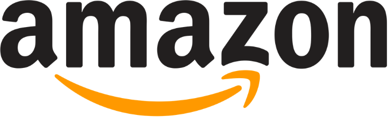 Close-up of the Amazon logo with black text and an orange arrow beneath it.
