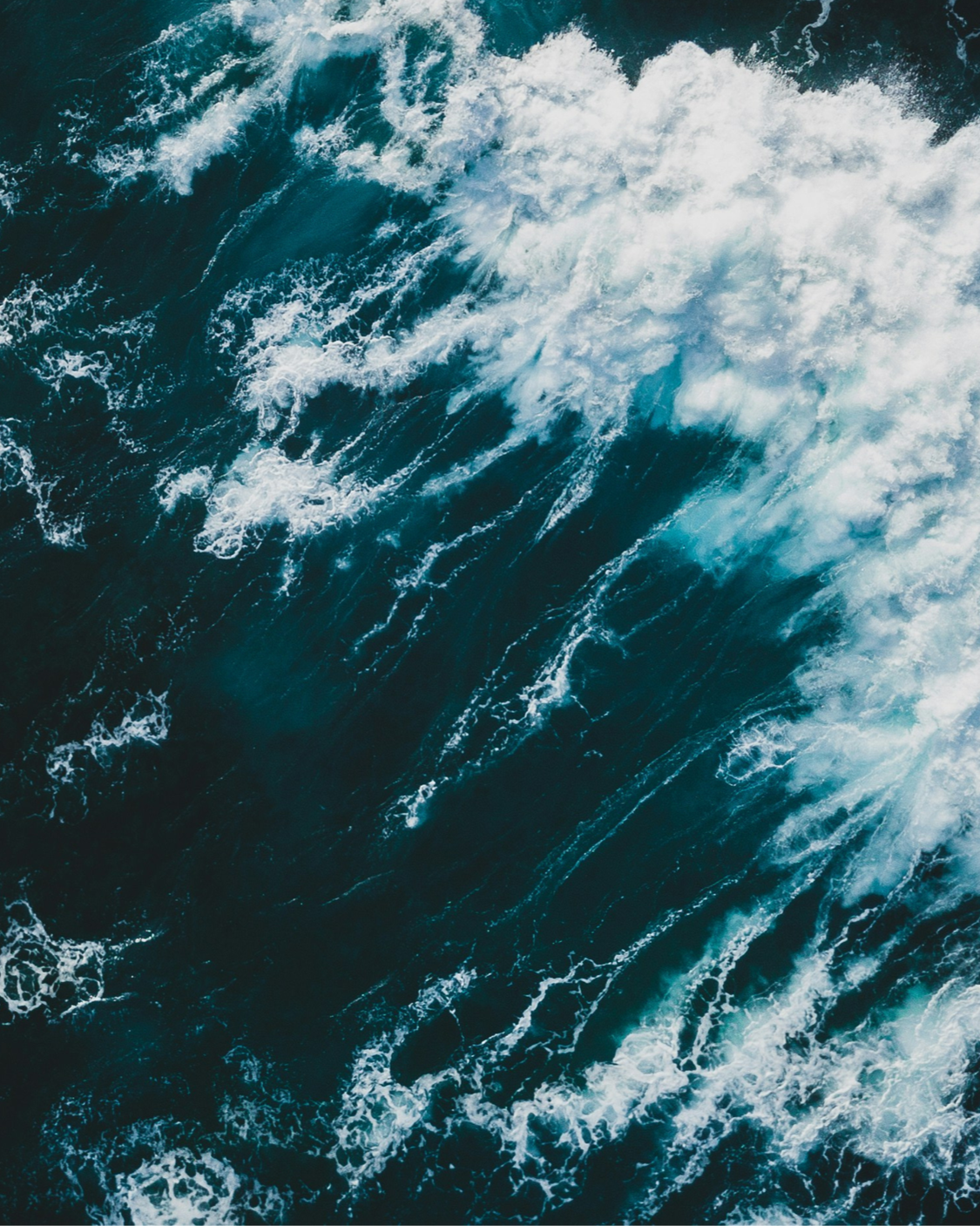Overhead shot of waves
