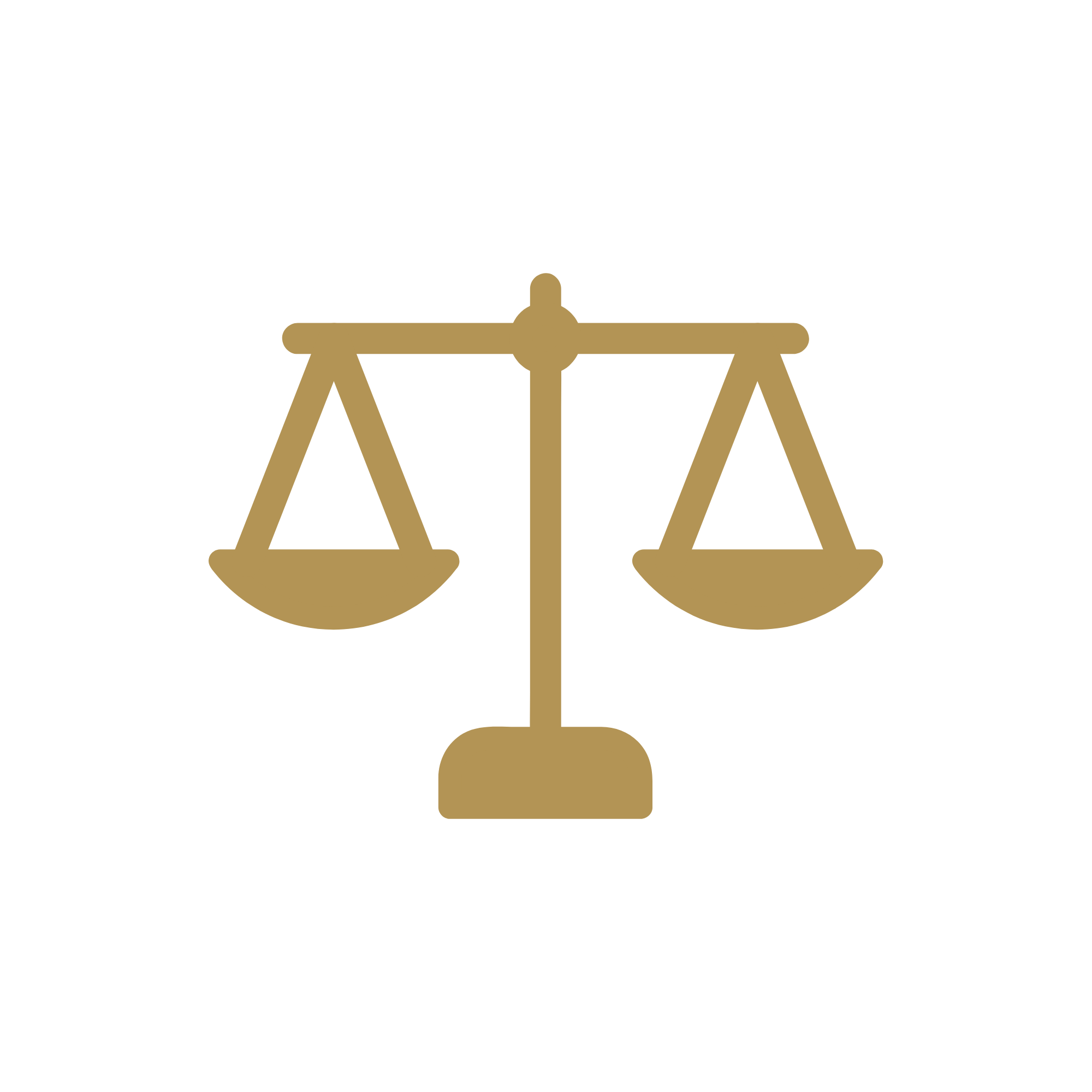 Golden scales of justice symbol on a black background.