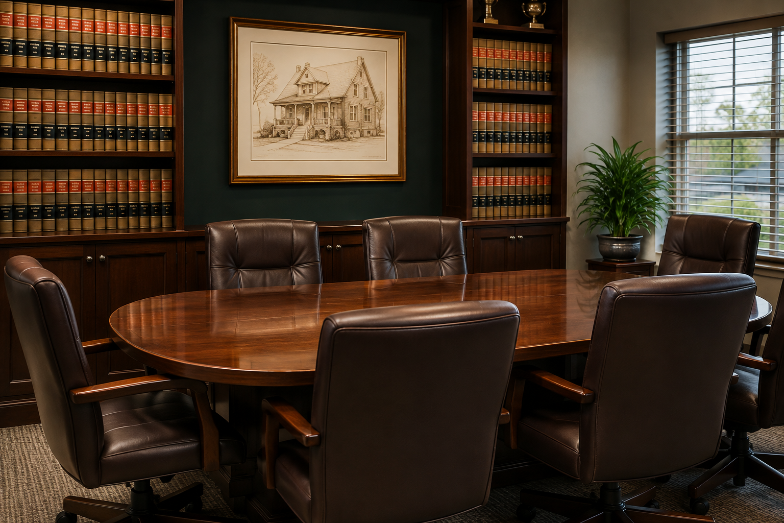 Professional law office conference room representing Bensinger, Cotant & Menkes PC