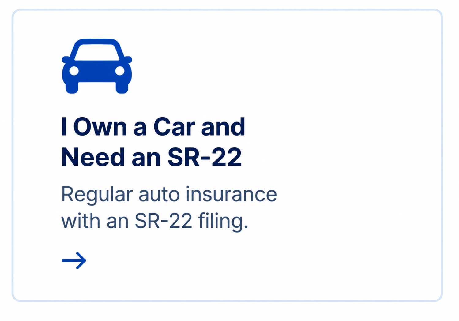 I own a car and need SR-22 insurance in Colorado