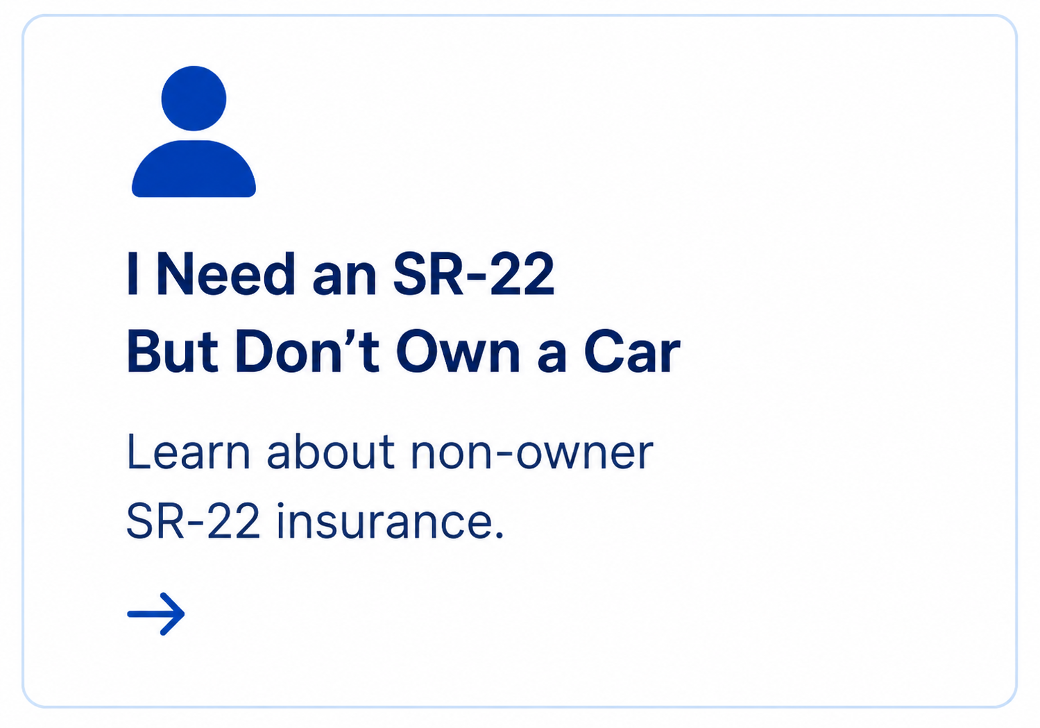Non-owner SR-22 insurance in Colorado for drivers without a car
