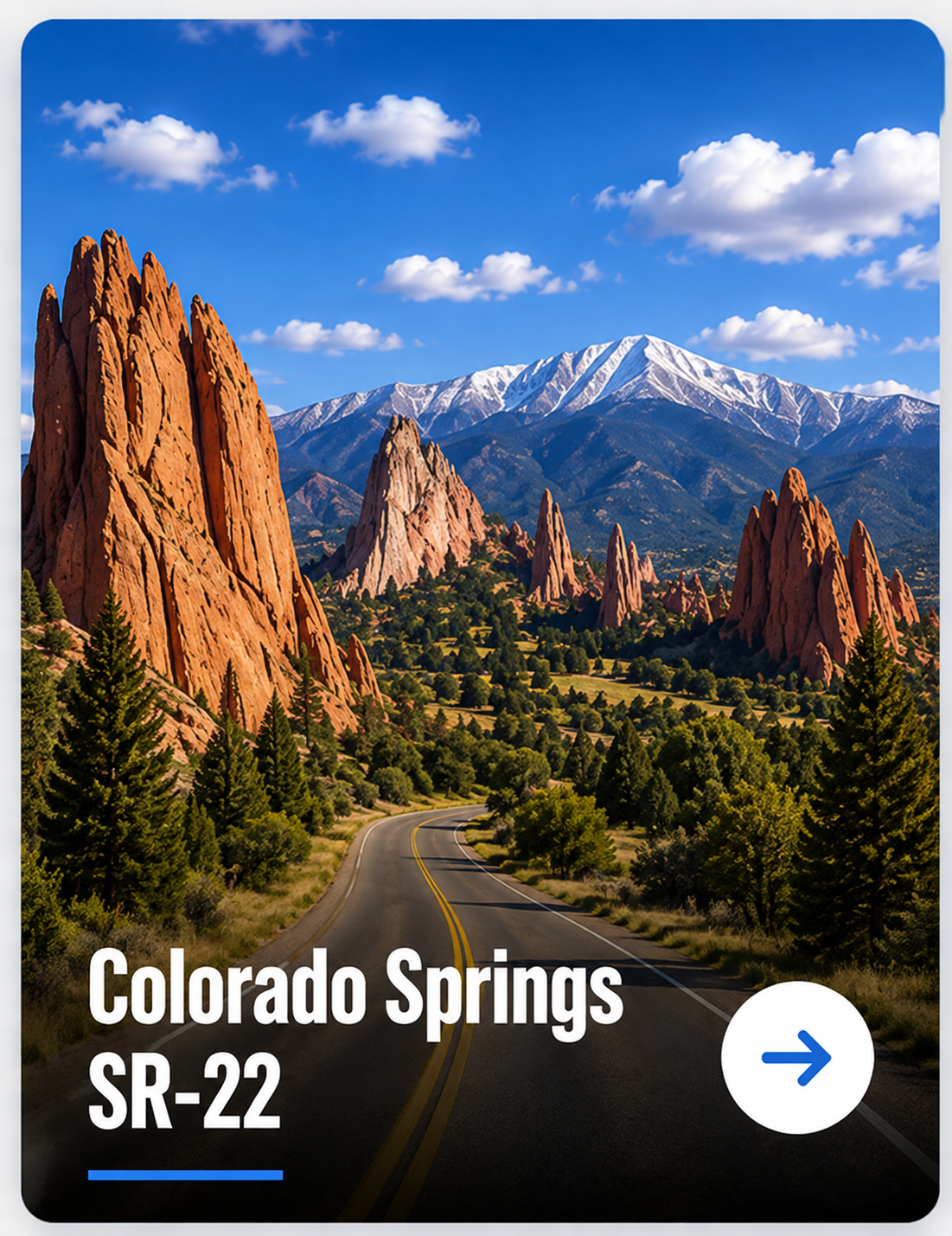 SR-22 insurance in Colorado Springs, CO with red rock formations and mountains