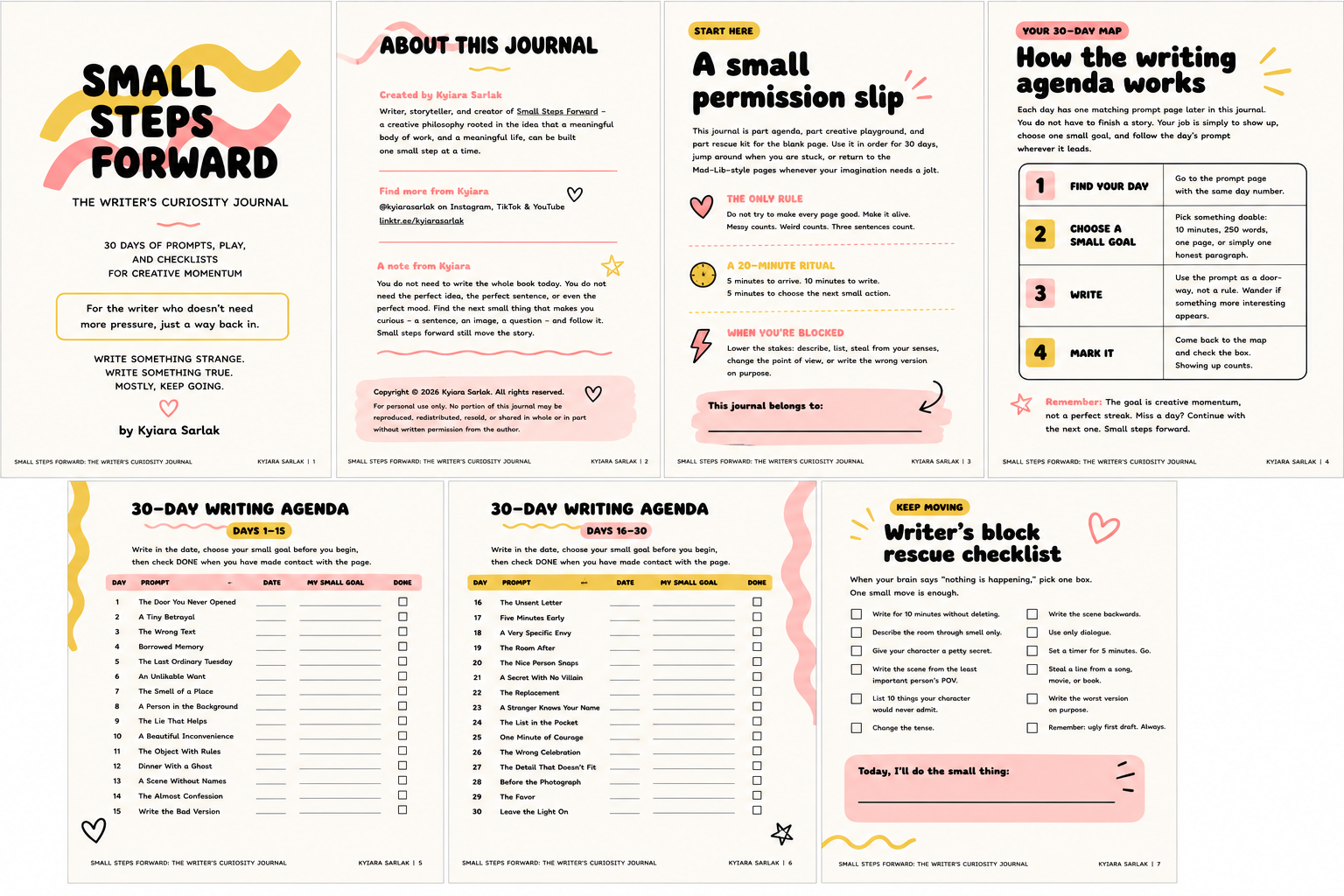 Download: Writer's 30-Day Curiosity Journal