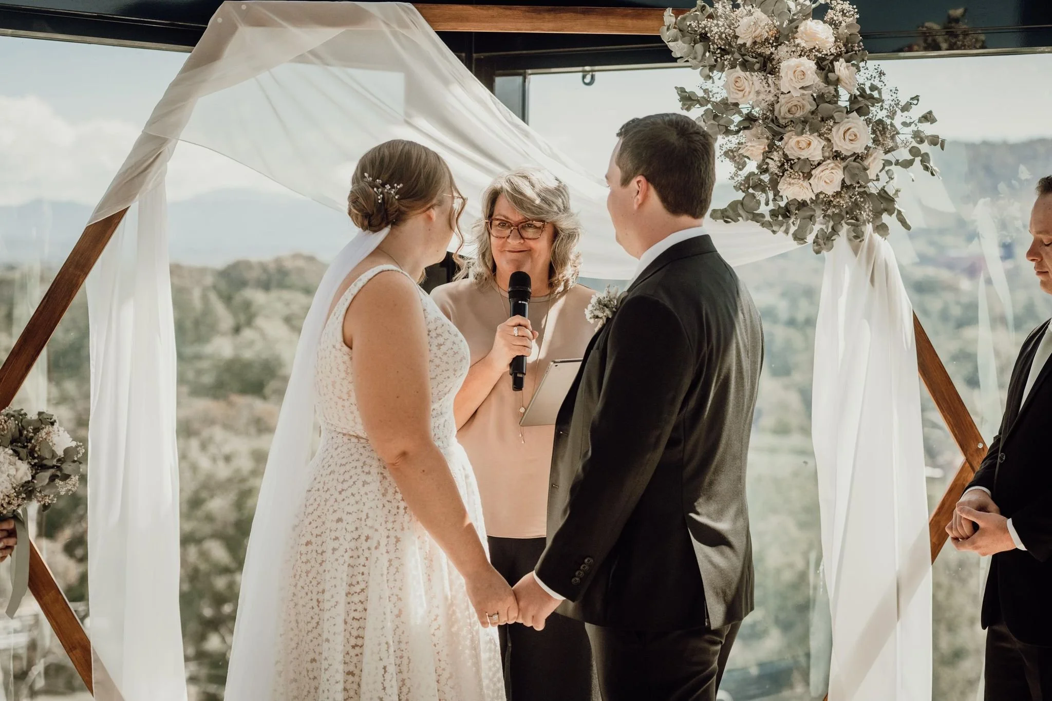 Jill Marrying Couple with beautiful view of mountains