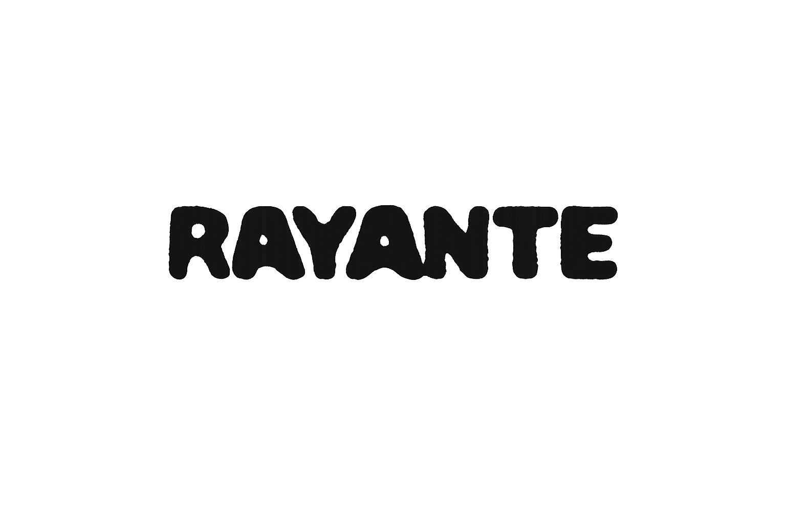 The word 'RAYANTE' written in bold black letters on a transparent background.