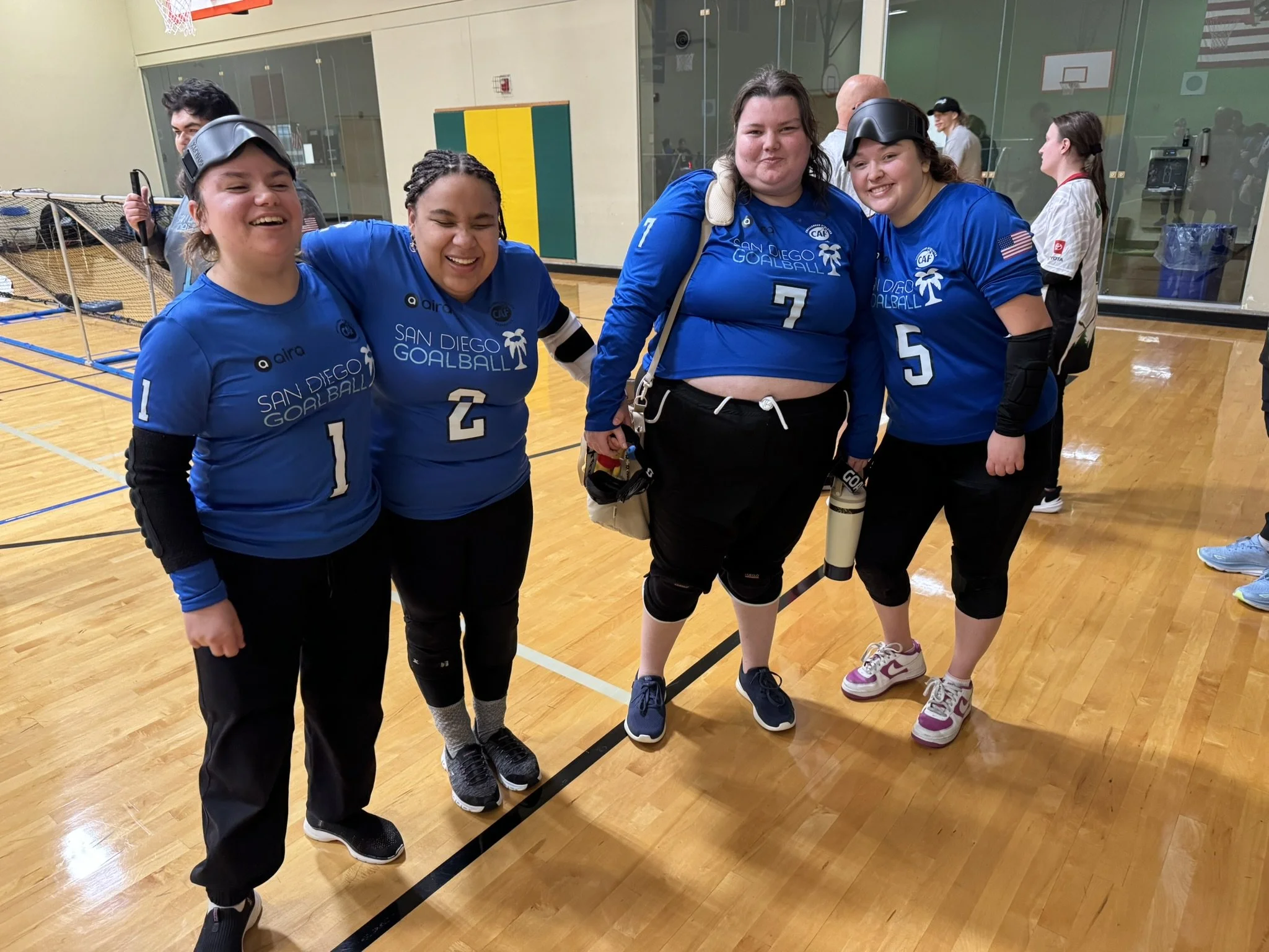 Team Sound Storm at the Cascade Tournament, Vancouver Washington-Jase, Abby, Constance and Anna.