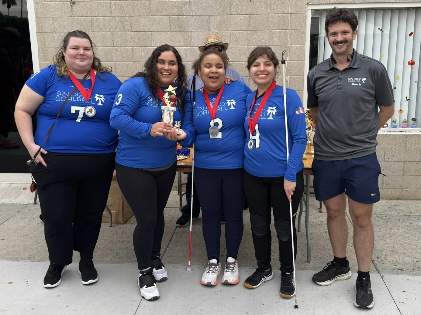 2026 OPI Tournament San Diego Goalball Silver Medal Women's Team