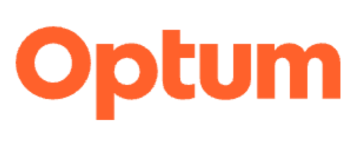 Optum logo in orange and red text.