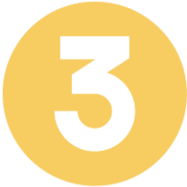 Number 3 inside a yellow circle