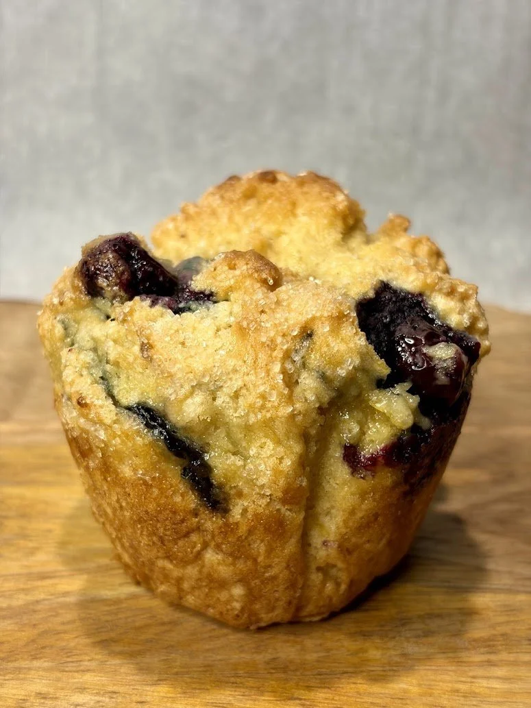 Lemon Blueberry Sourdough Muffin