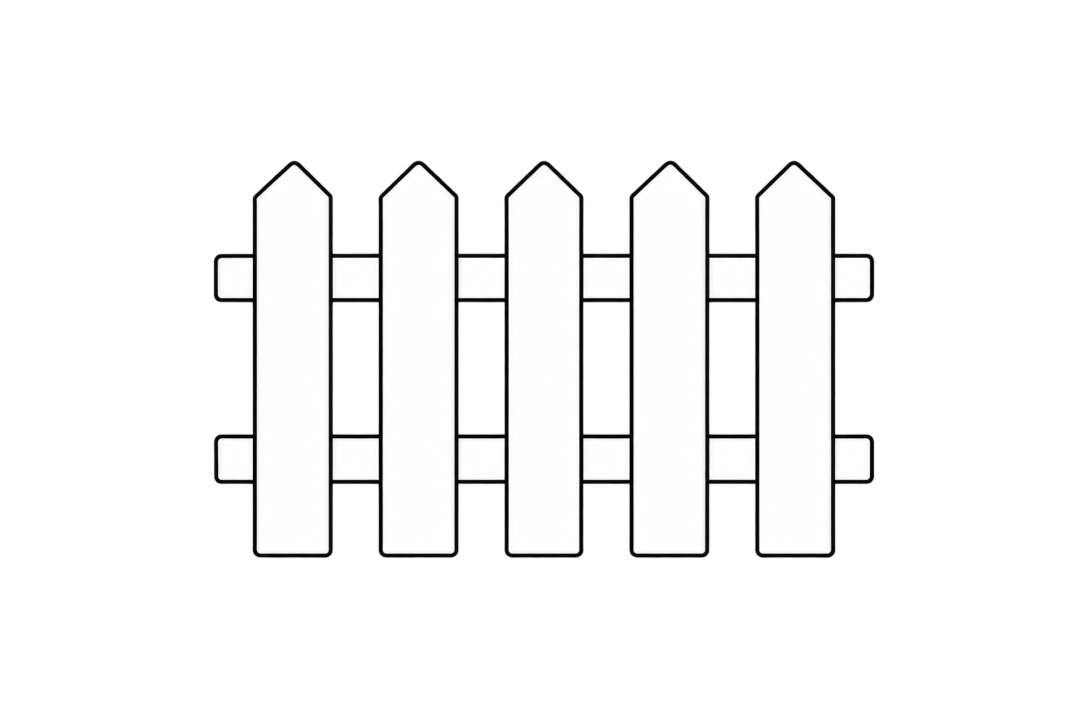 Wooden fence
