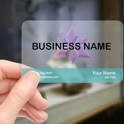 Transparent Business Card - 50pcs