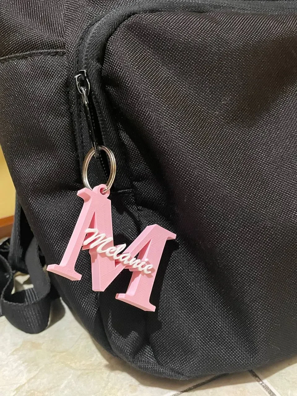 Custom 3D Printed Name Keychain