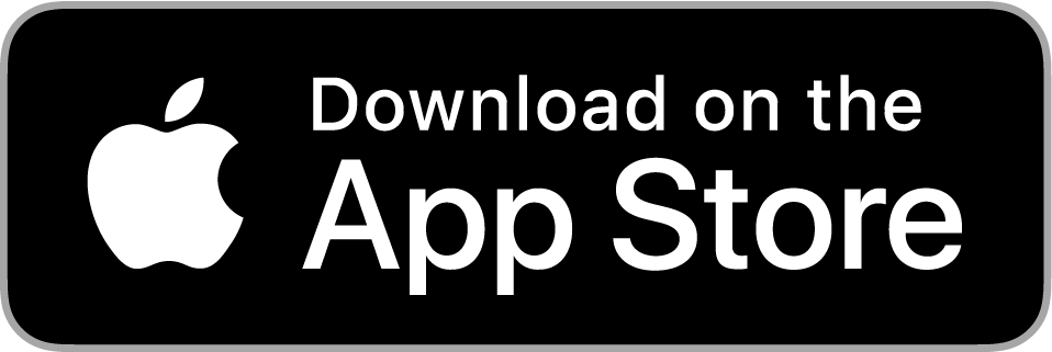 Apple logo and text reading 'Download on the App Store' on a black background.