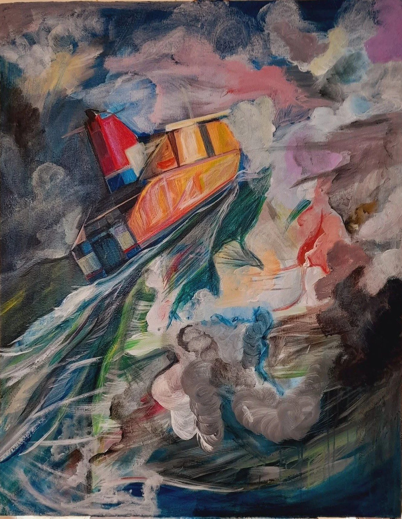 Tipping angle in the Irish sea