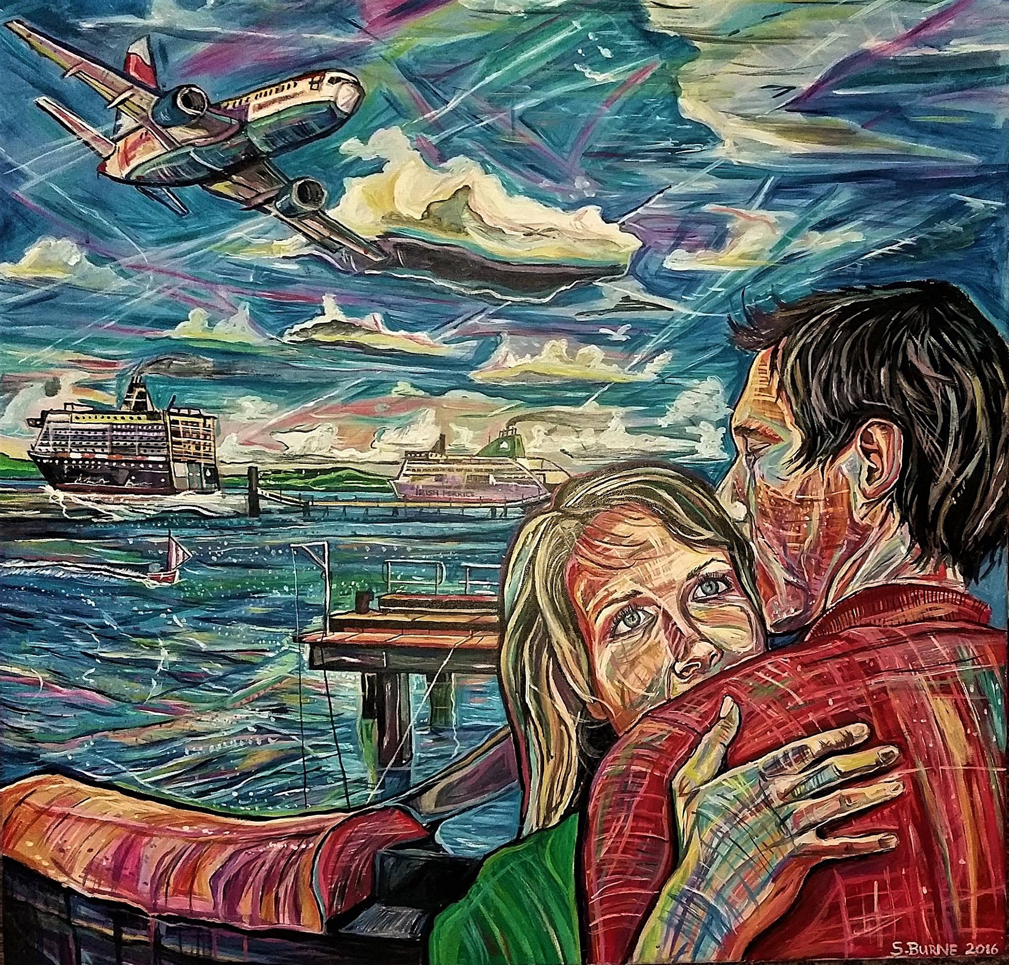 A final embrace at Mackenzie pier at Holyhead
