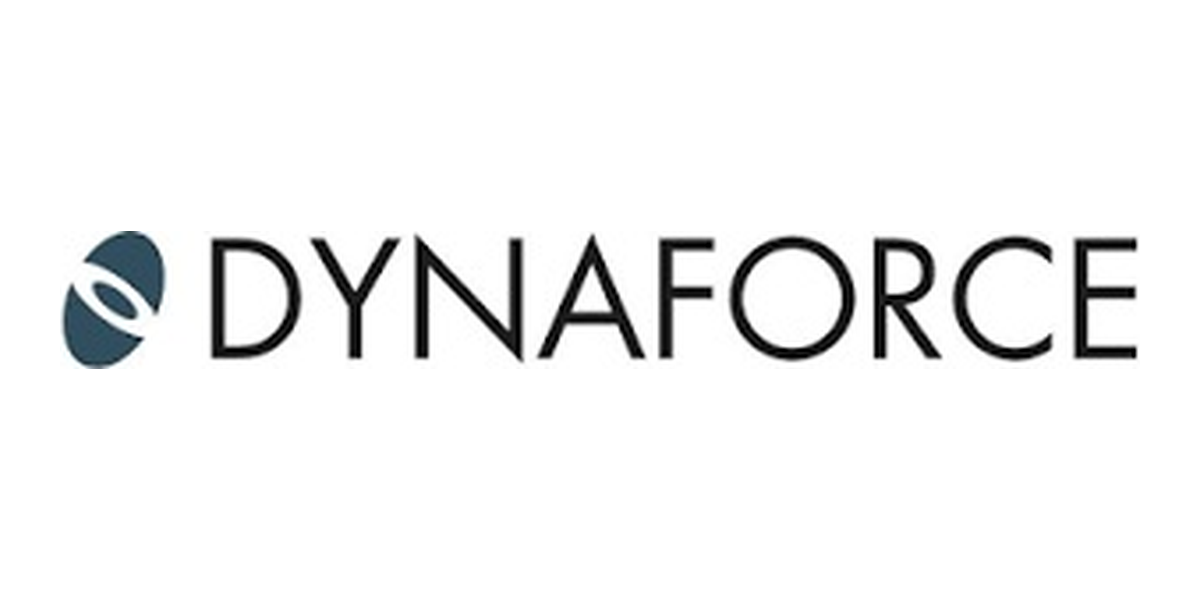 DynaForce logo with stylized eye icon on the left