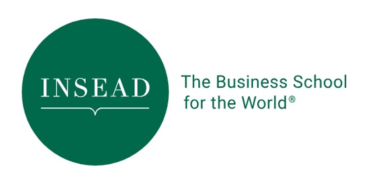 Logo of INSEAD Business School with the tagline 'The Business School for the World'