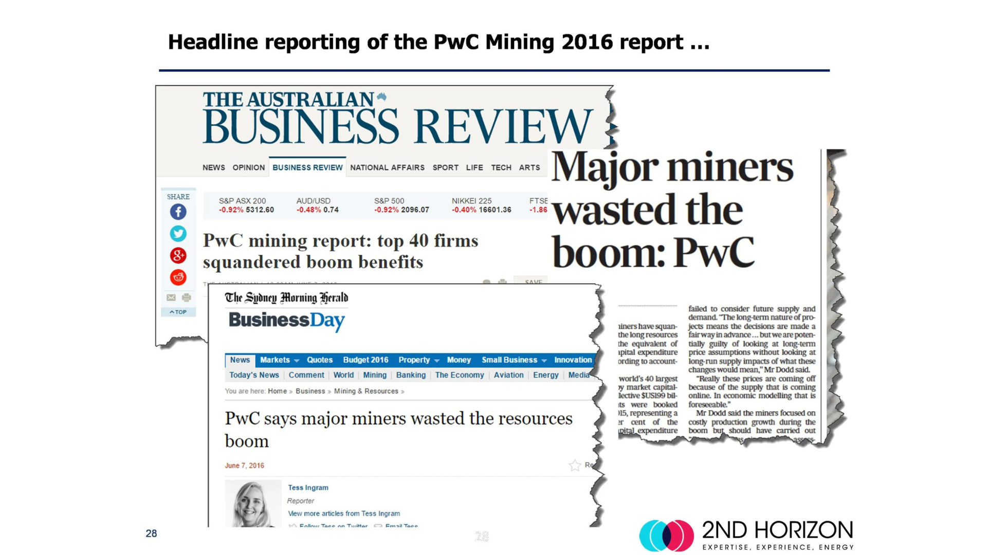 Apparently, mining blew the boom ... but who's the greater fool?