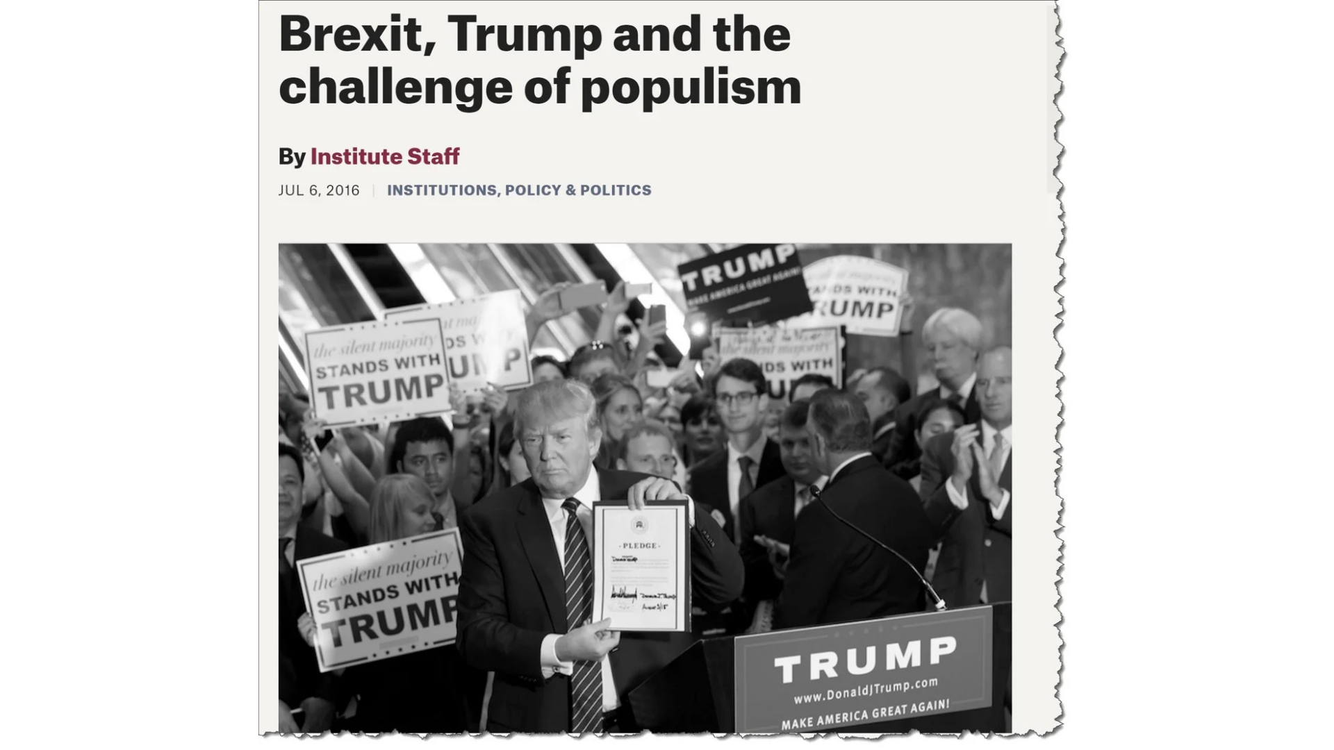 Brexit surprised. Trump shocked. A strategist’s view