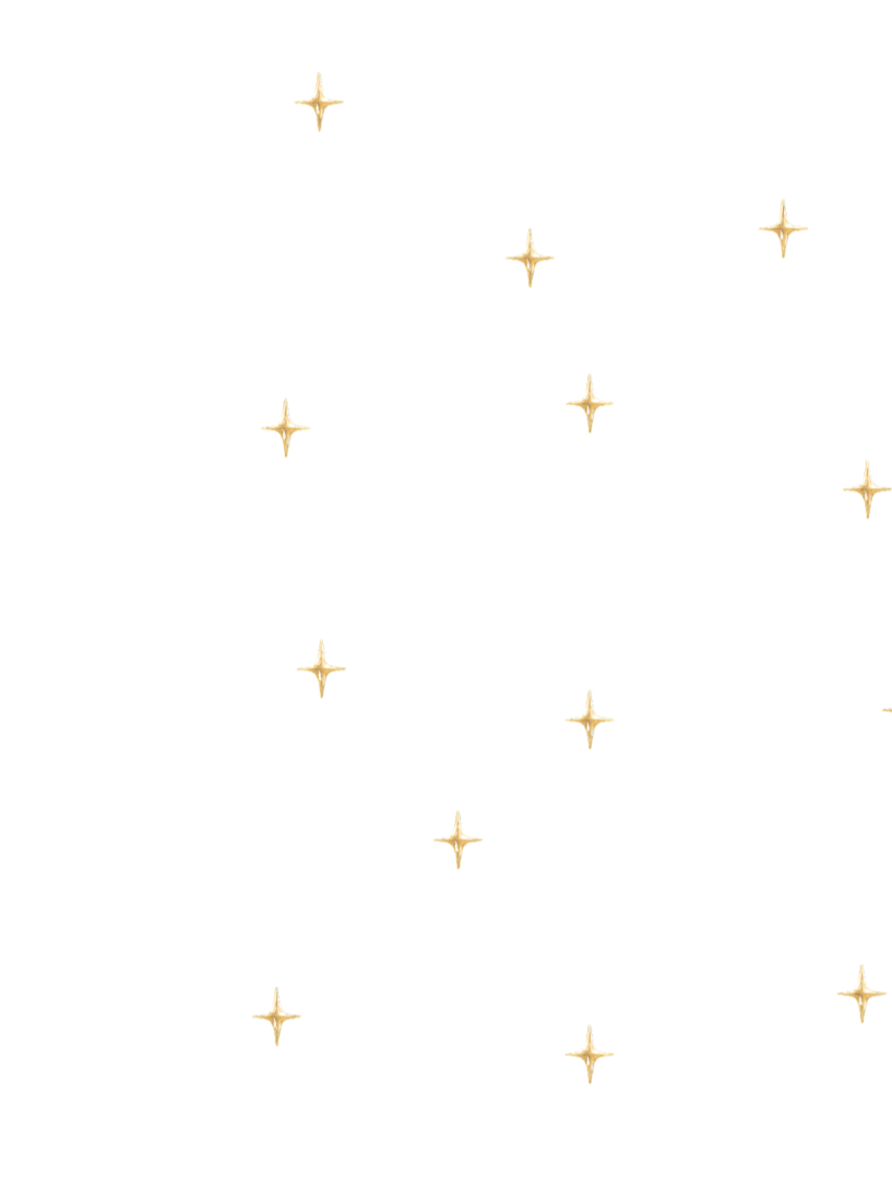 Yellow stars scattered across a black background, resembling a night sky