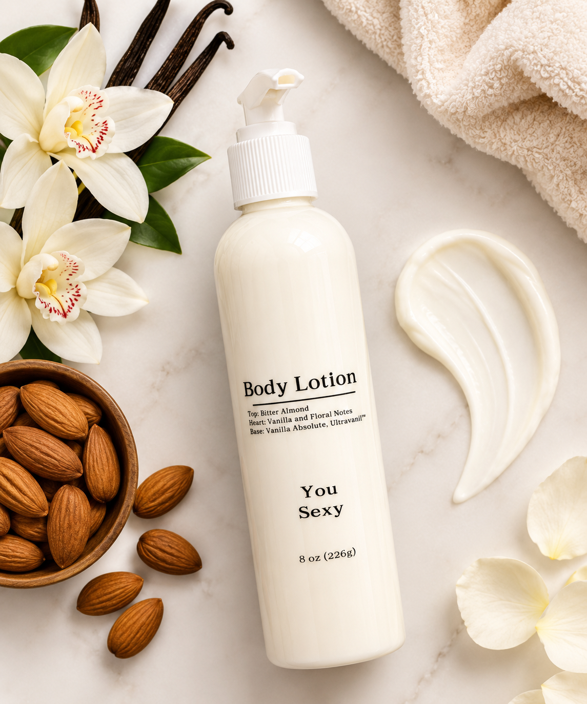 You Sexy Scented Body Lotion | Almond, Vanilla, Tonka & Sandalwood