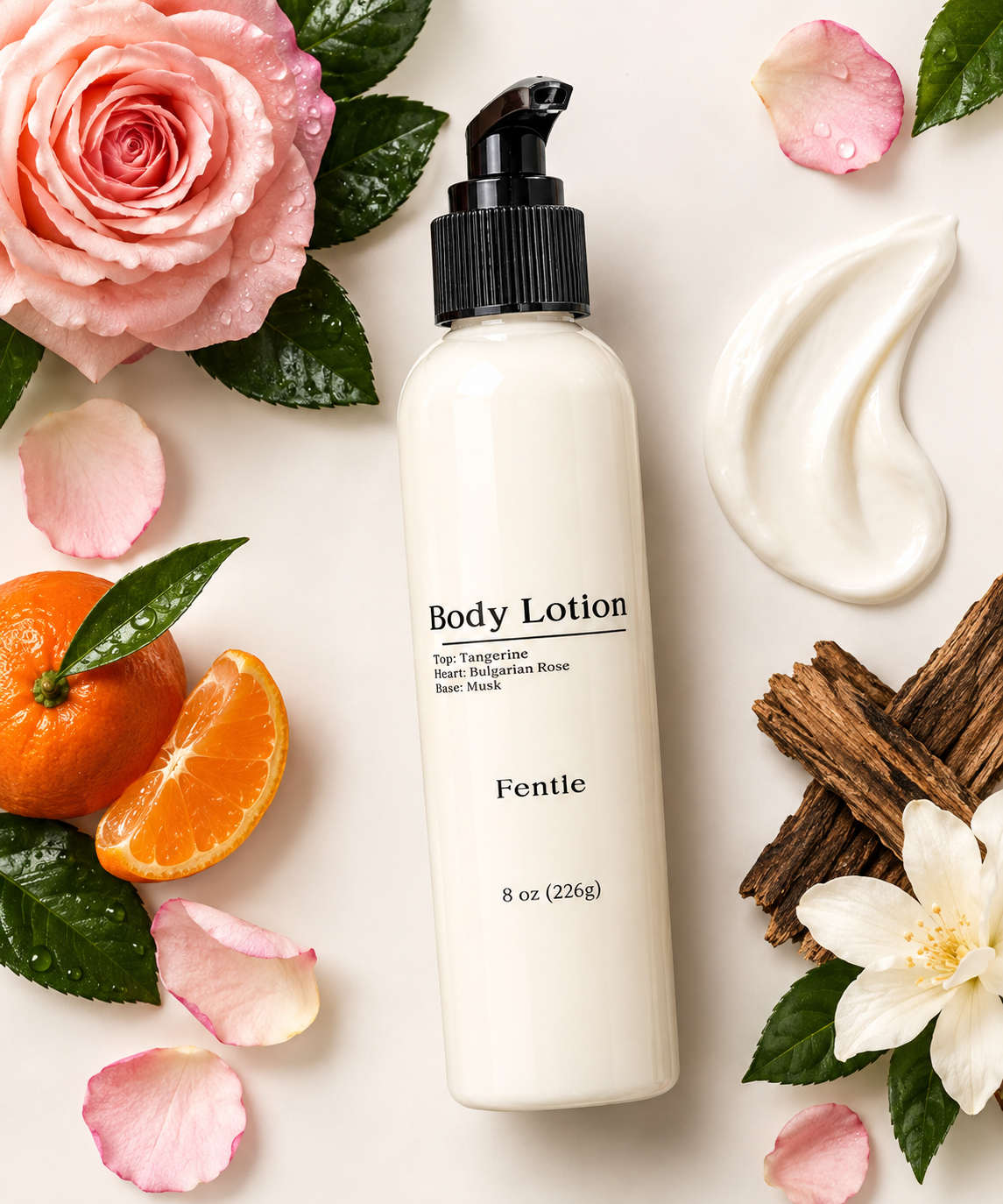 Fentie Scented Body Lotion | Tangerine, Blueberry & Rose