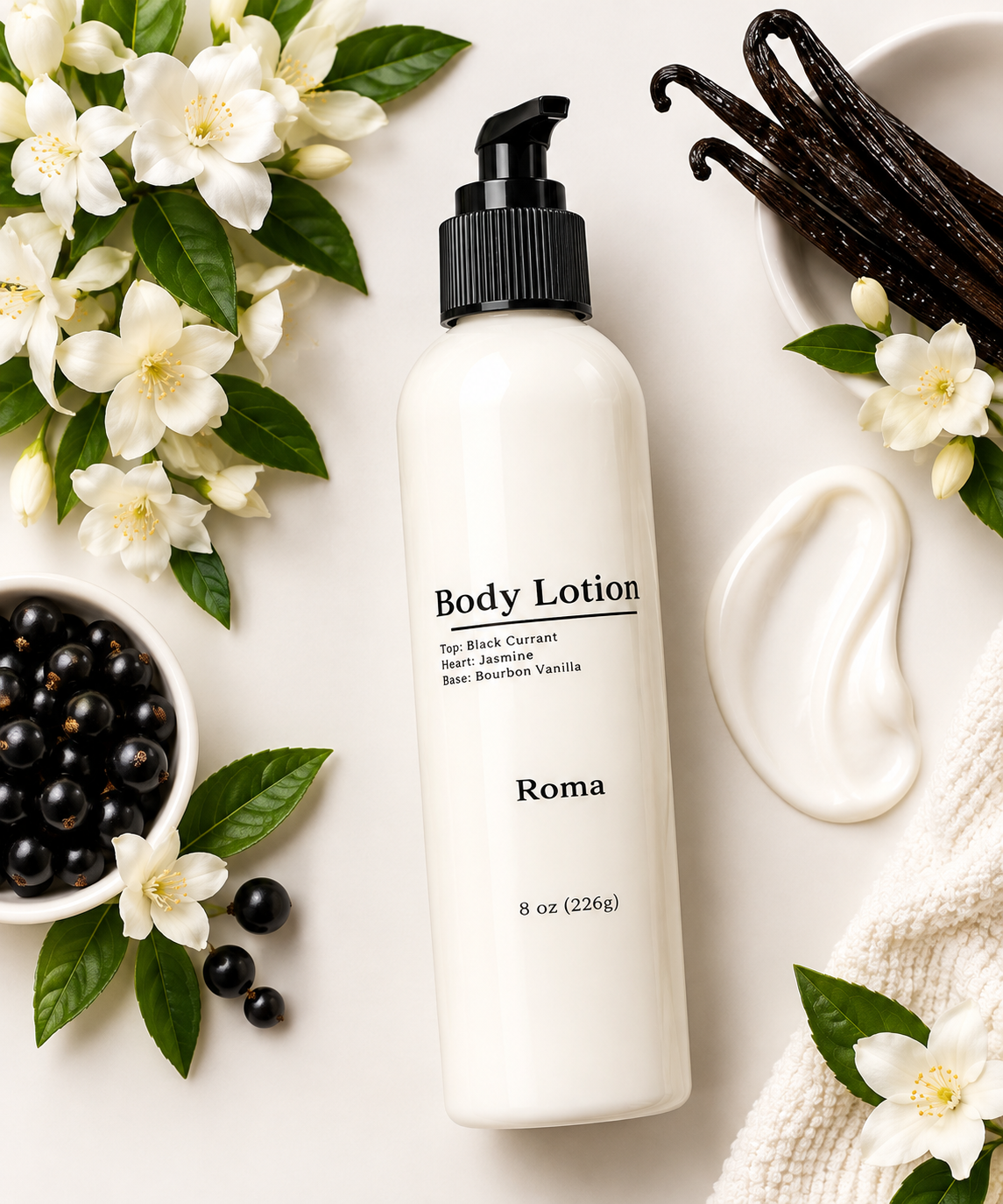 Roma Scented Body Lotion | Black Currant, Jasmine & Vanilla