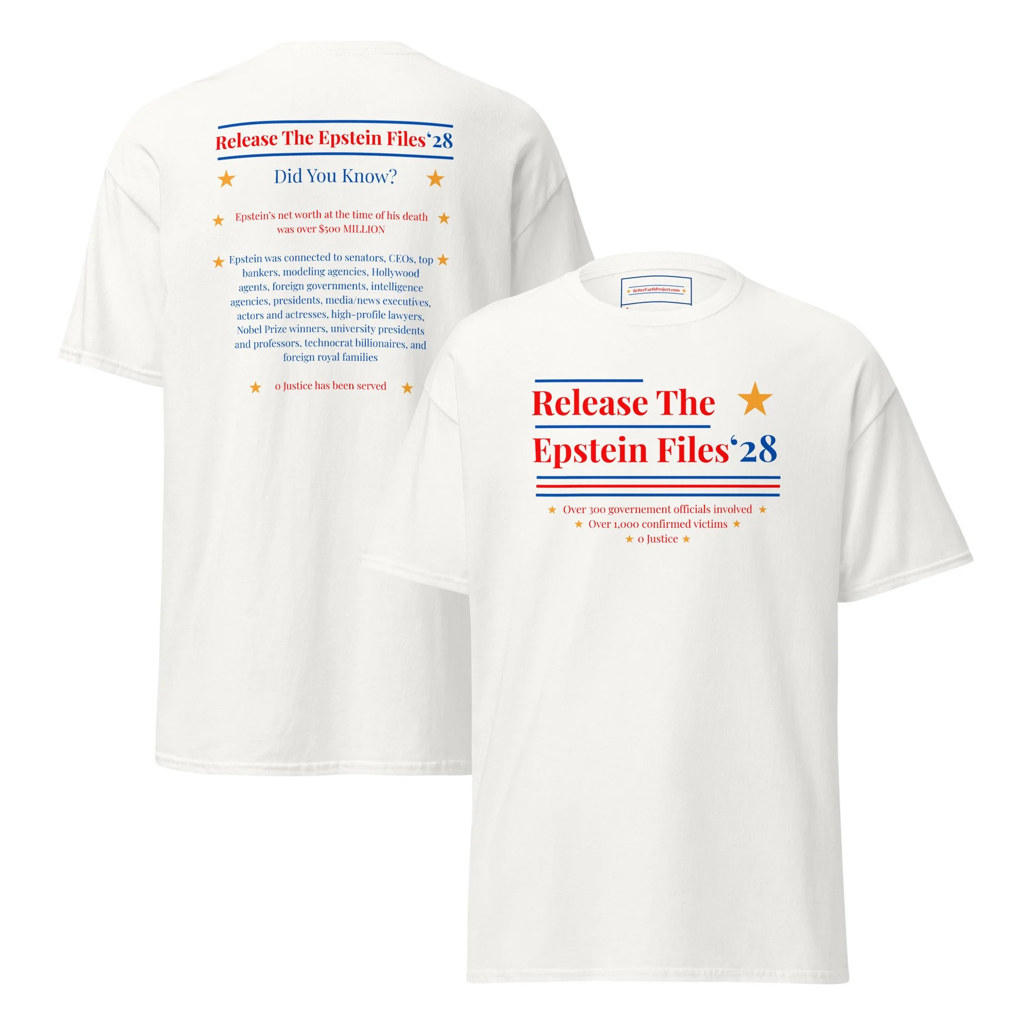 RELEASE THE EPSTEIN FILES T-SHIRT