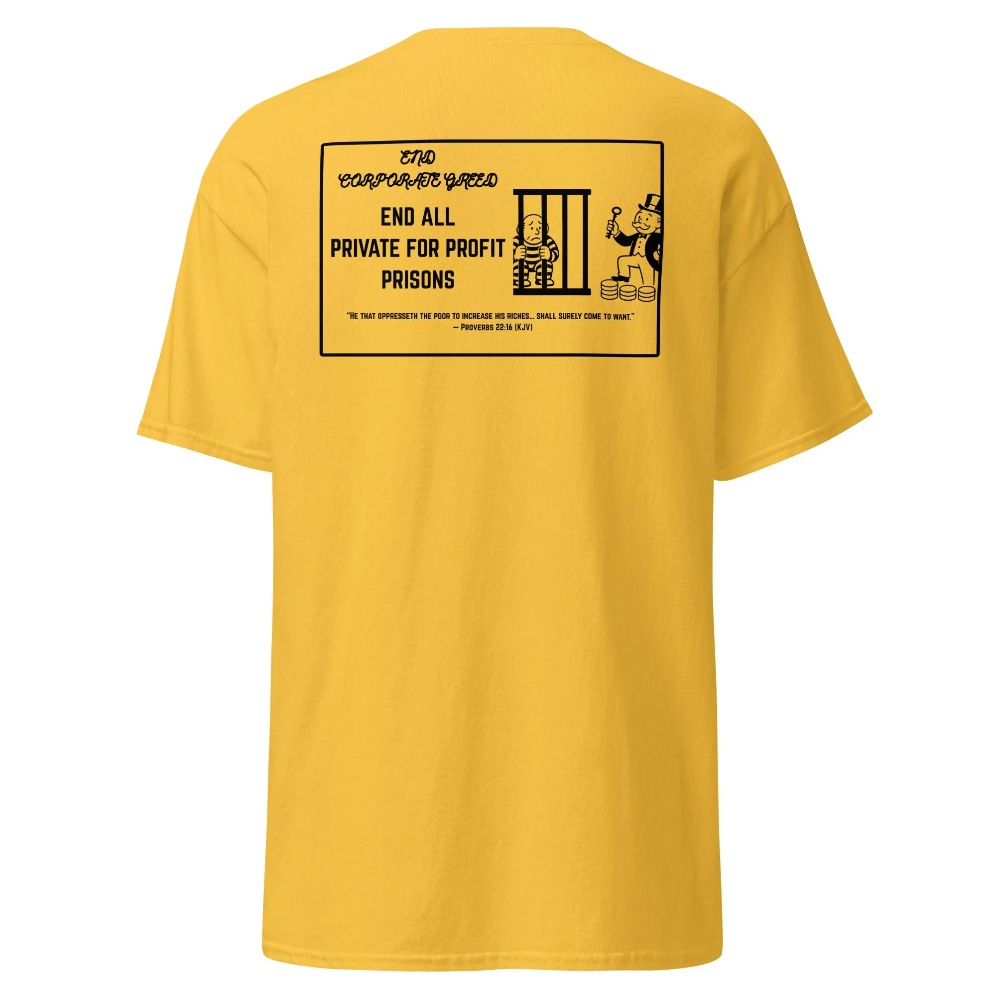 END ALL PRIVATE FOR PROFIT PRISONS T-SHIRT