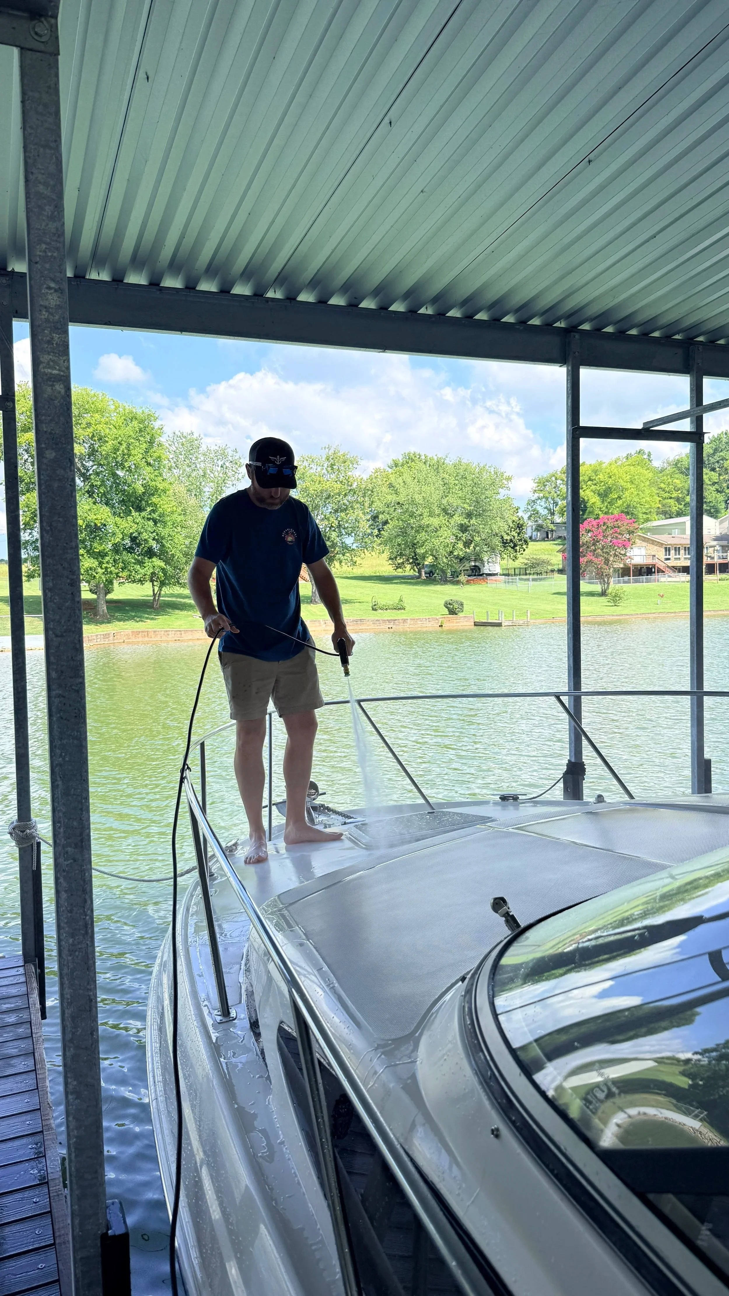 Professional marine detailing and boat surface care