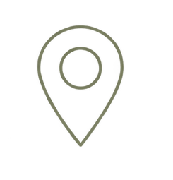 Outline of a map location pin icon