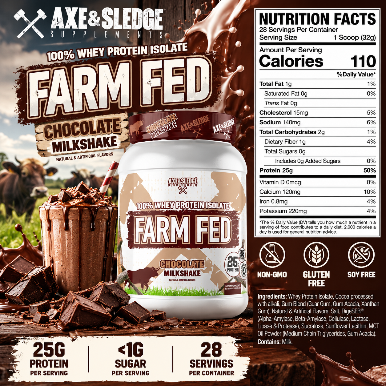 Axe & Sledge Chocolate Milkshake