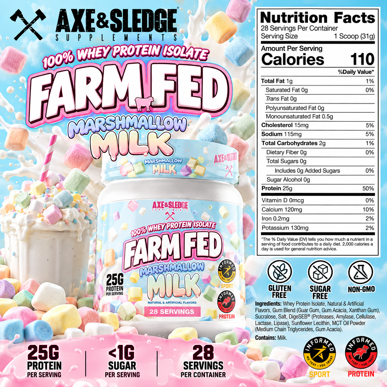 Axe & Sledge Marshmallow Milk