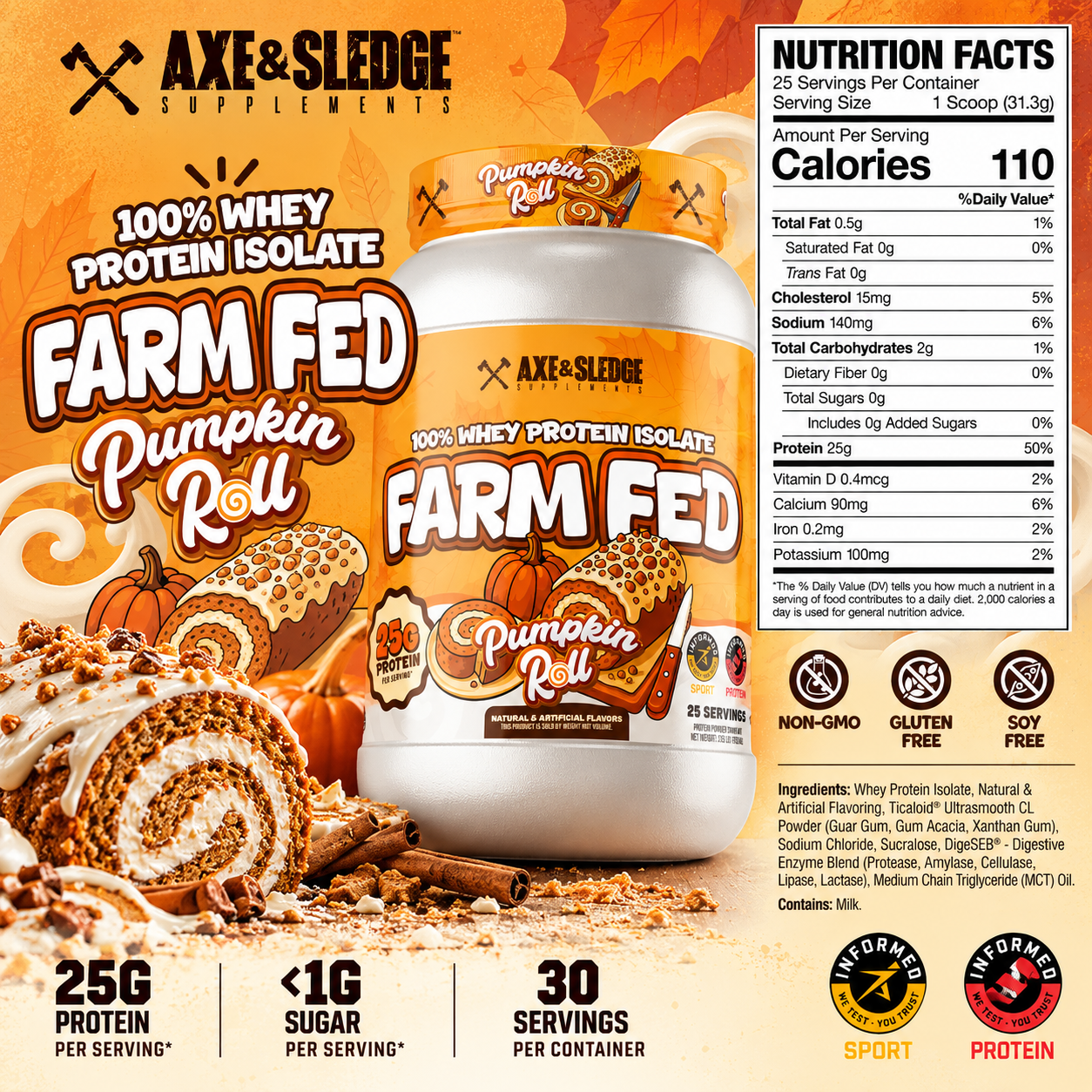 Axe & Sledge Pumpkin Roll
