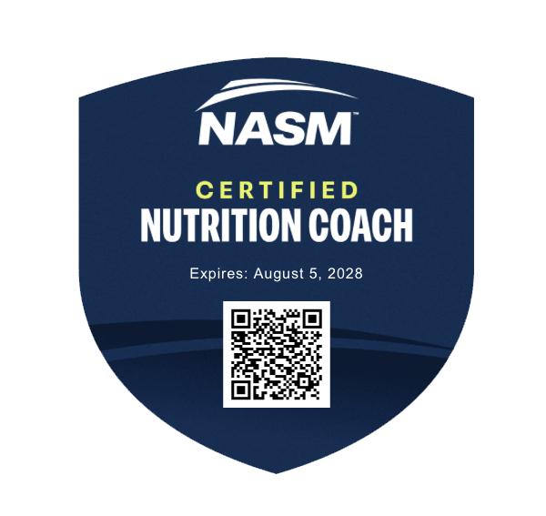NASM Certified Nutrition Coach badge