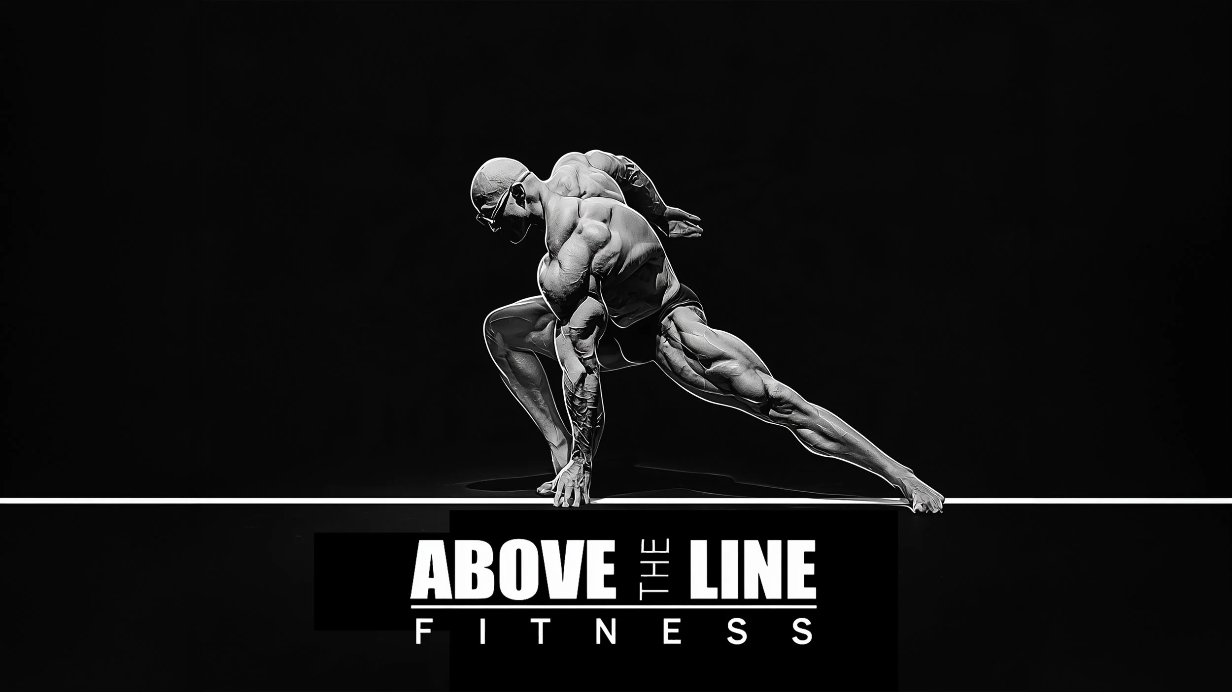 Above the Line Fitness logo with athletic silhouette illustration