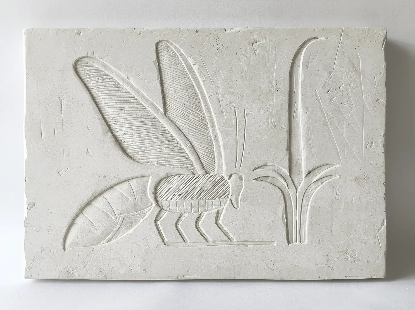 Bee with Sedge – Ancient Egyptian relief 27x19 cm