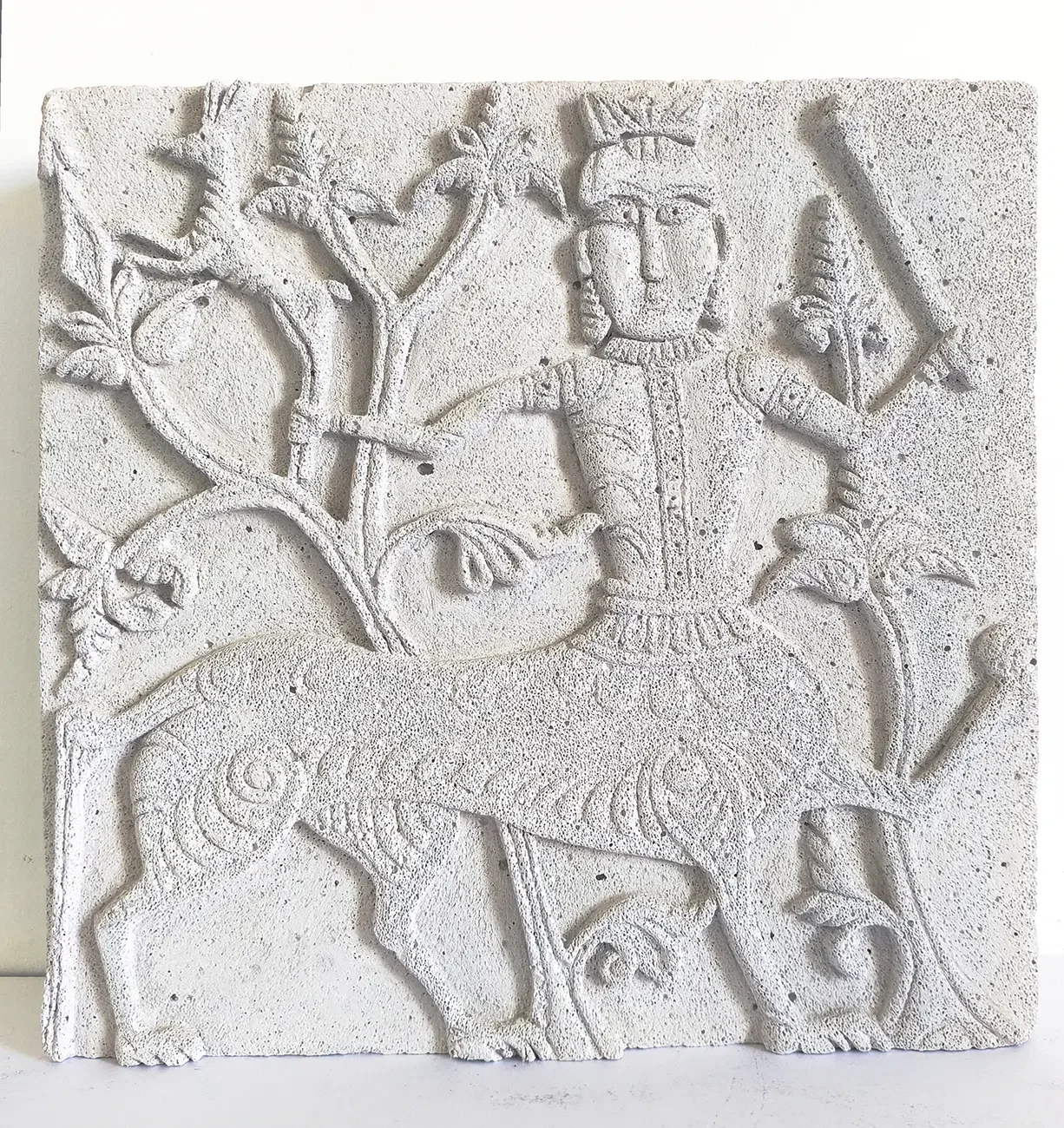 Centaur with a hare – Ancient Byzantine relief 37x37 cm