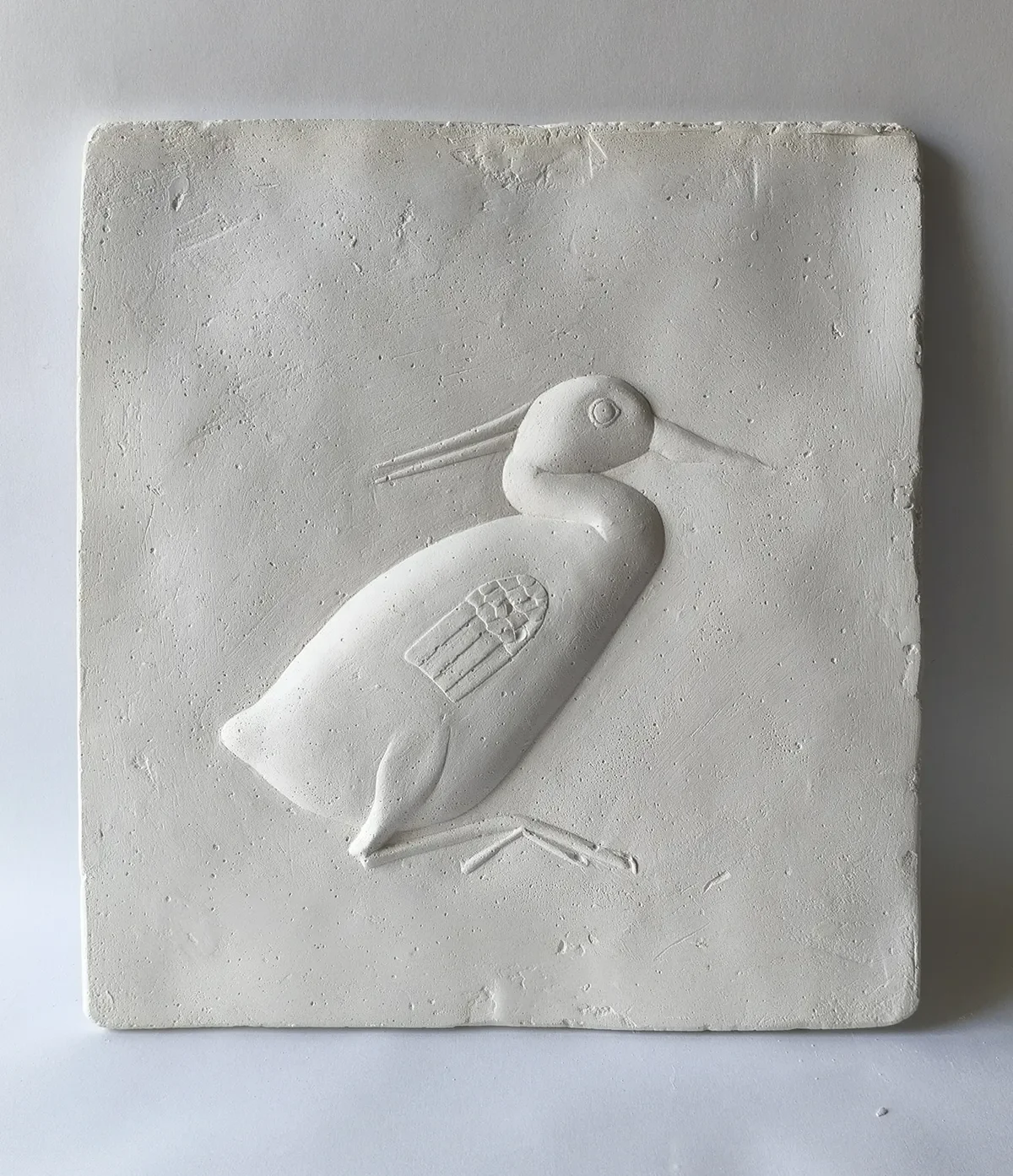 Heron Сhick – ancient Egyptian relief 24x24 cm