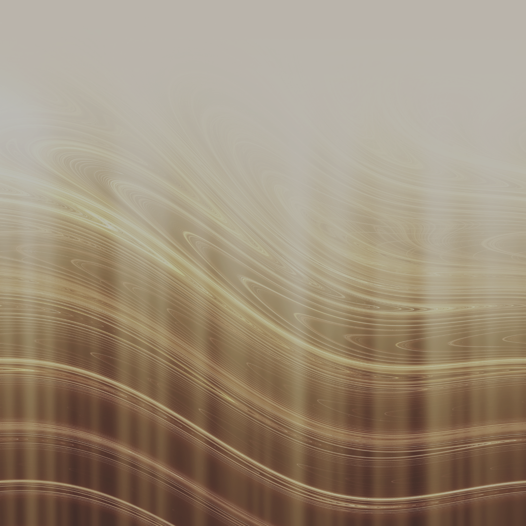 Abstract golden wave pattern representing sound frequency and resonance, on Simon Goodrich's bioresonance therapy bio page