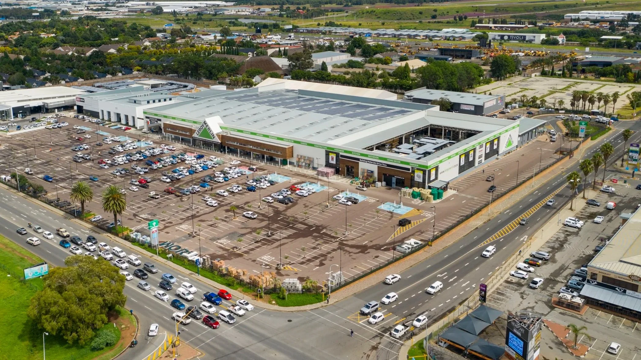 Aerial view of Leroy Merlin Boksburg